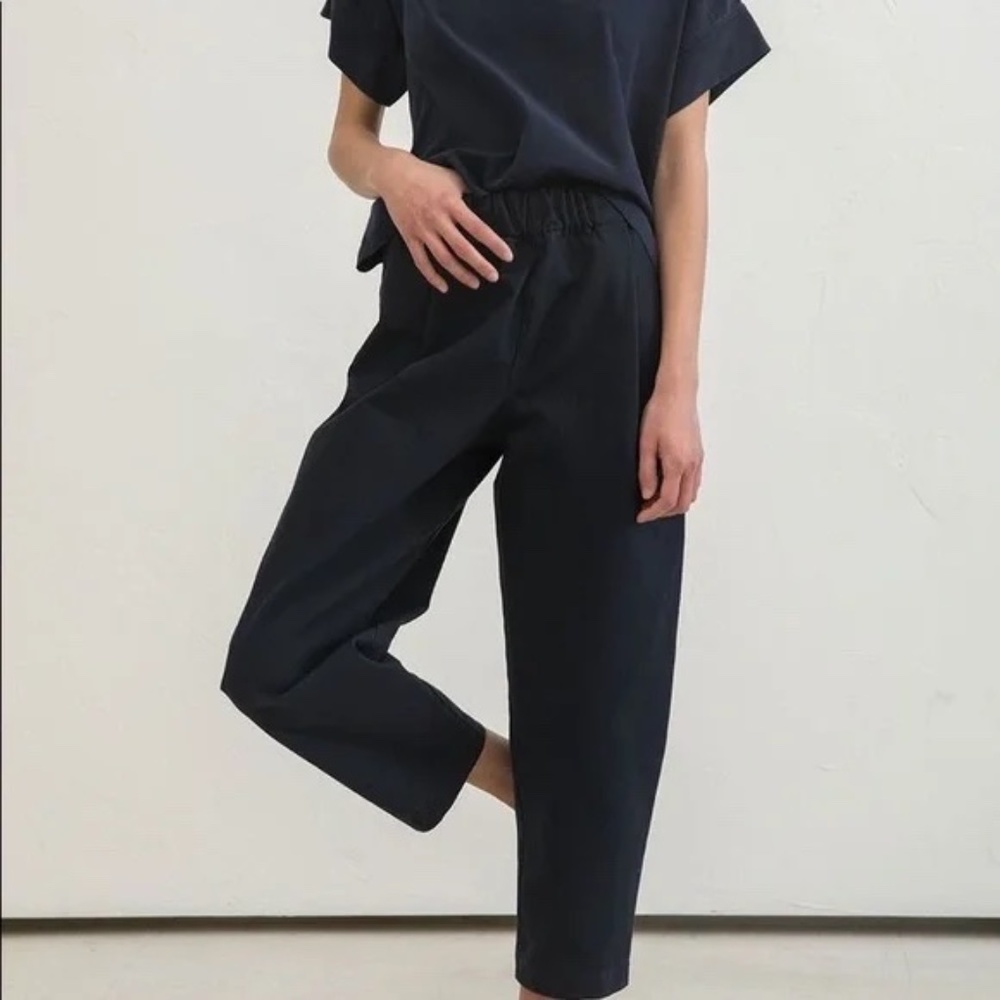 Elizabeth Suzann | Andy Trouser in Navy Cotton Canvas